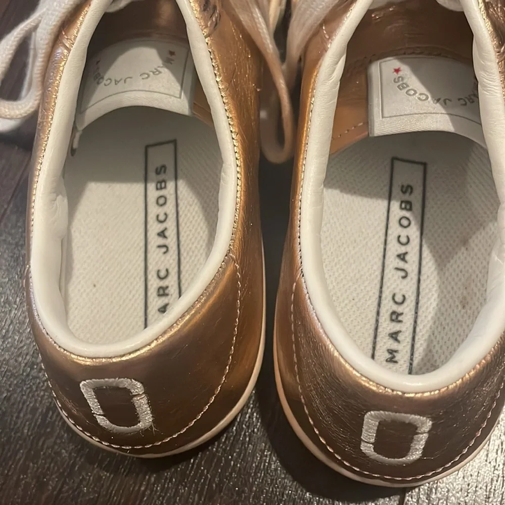 Rose Gold Marc Jacobs Sneakers- Only worn once! - Picture 5 of 8